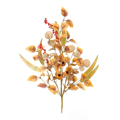 Blue Polyester Spruce decorative item with a natural spruce-like shape.