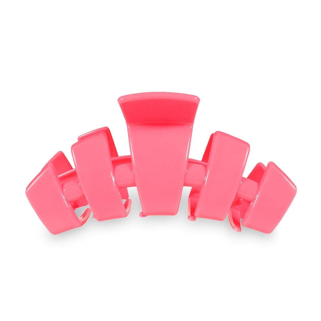 Large classic hair clip with bendable teeth in Classic Aruba color.