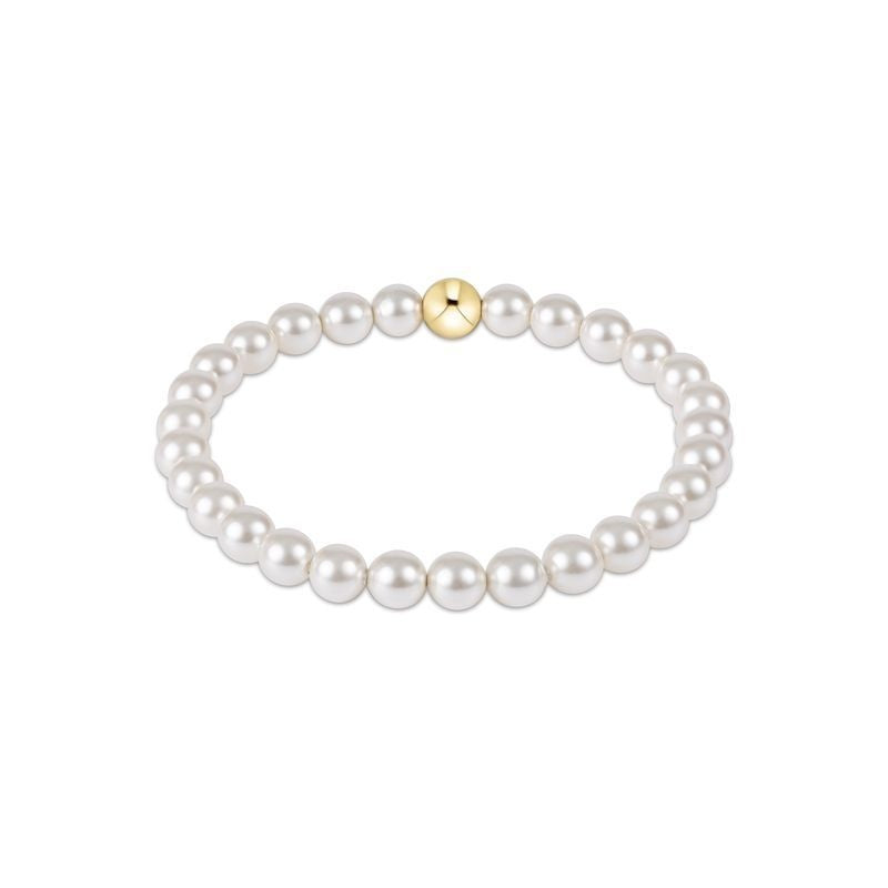 Classic Pearl 6mm Bead Bracelet