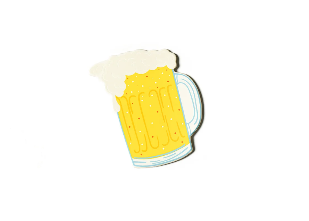 Beer Mug Mini Attachment featuring a yellow mug with white foam and a blue handle.