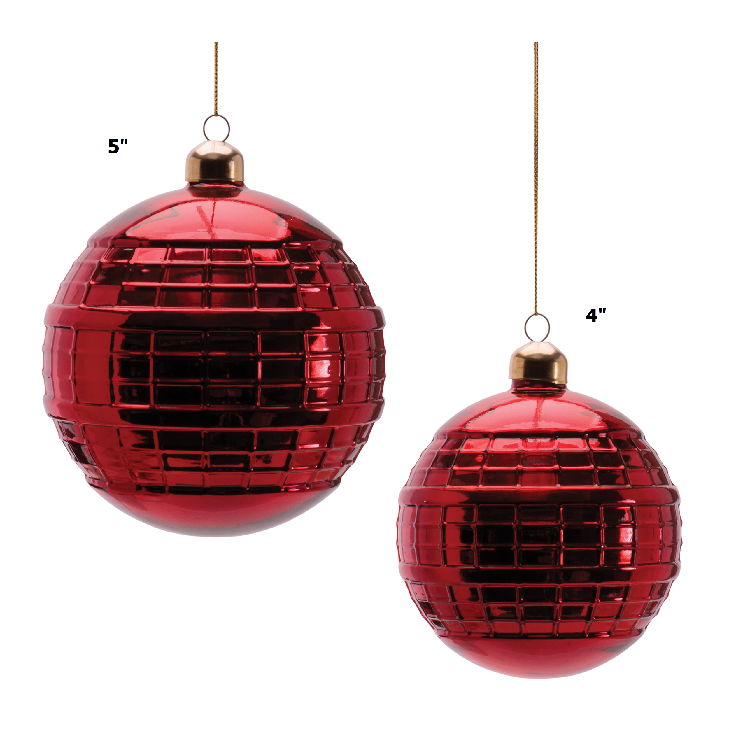 Glass ball ornament with a smooth spherical shape