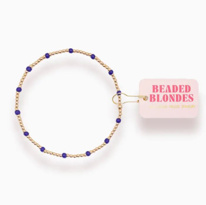 Cobalt Blue Dainty Poppi Bracelet