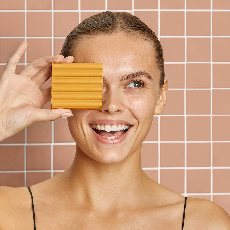 Kojic Acid Face and Body Bar in a plastic-free vegan package