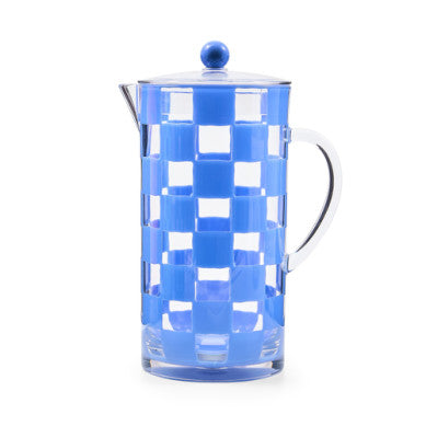 Handmade clear acrylic pitcher with handle