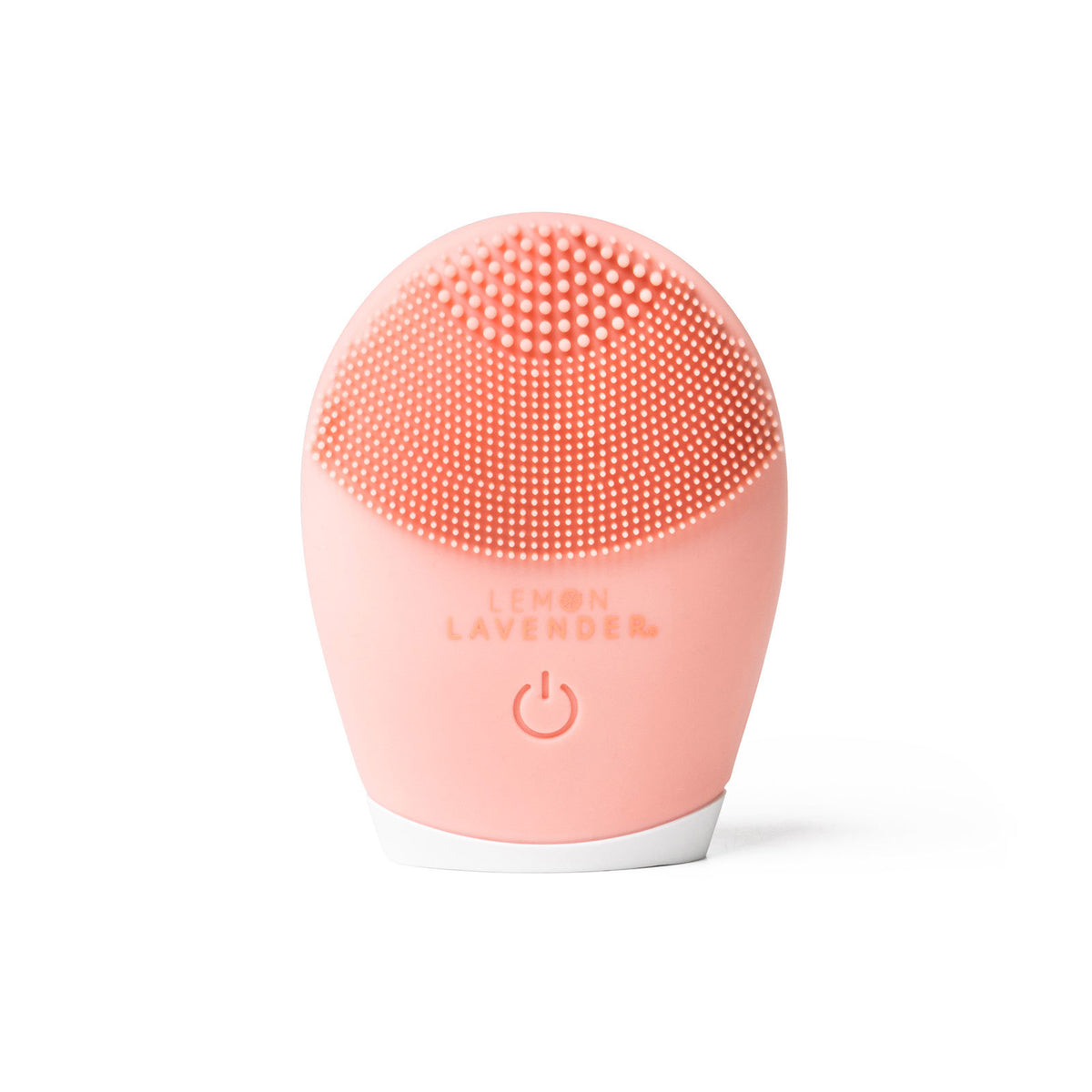 Lemon Lavender Sonic Cleanser Brush with antibacterial silicone bristles