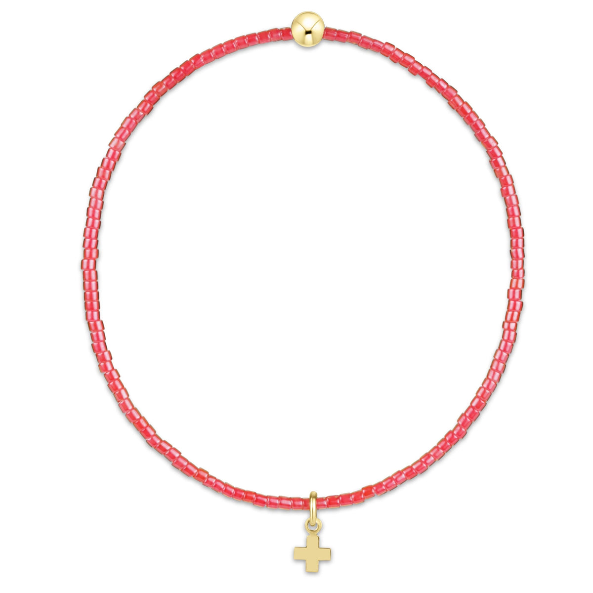 Hope Classic Bracelet featuring a signature cross charm with seed beads on high-performance elastic.