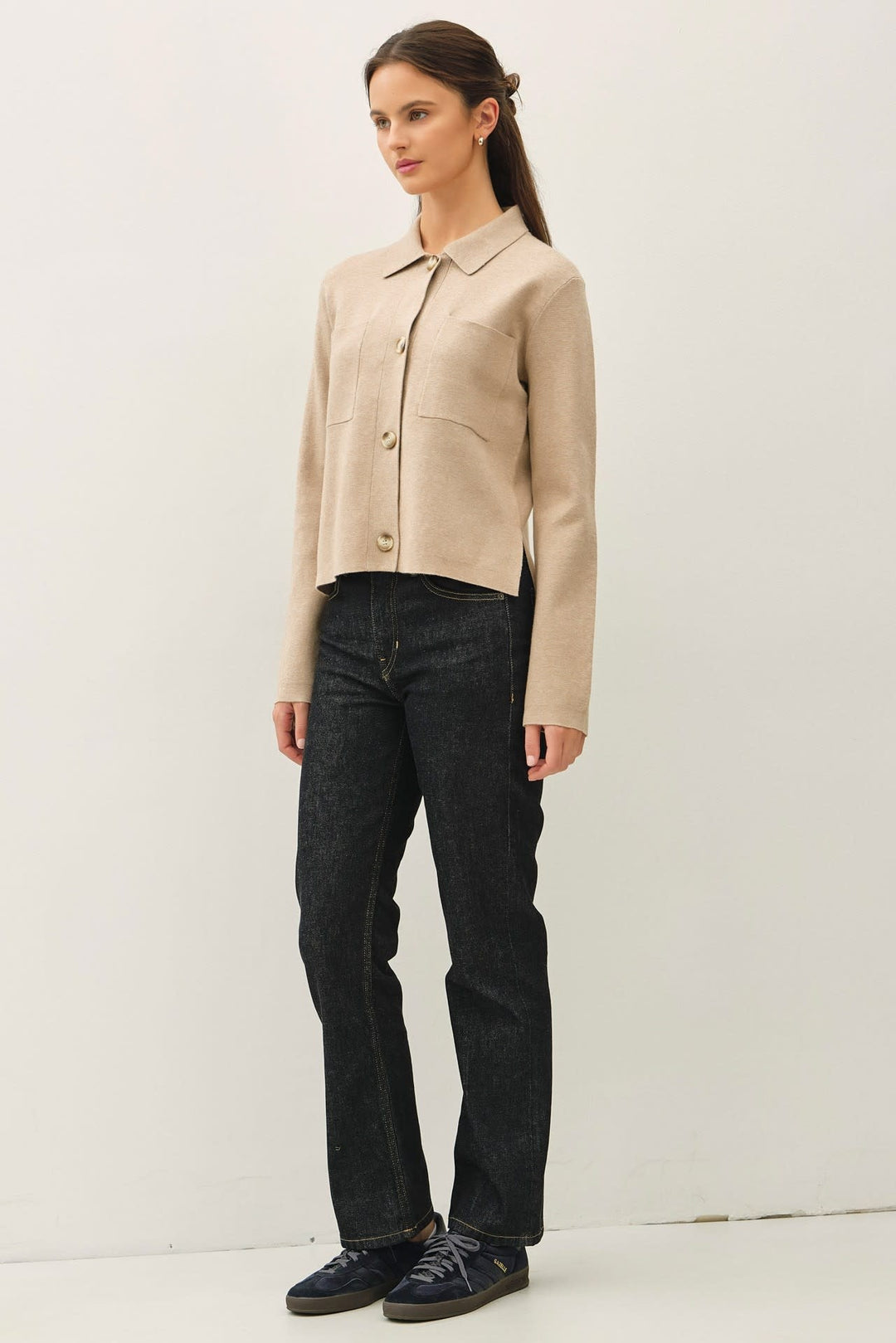 Eunice Cropped Knit Jacket