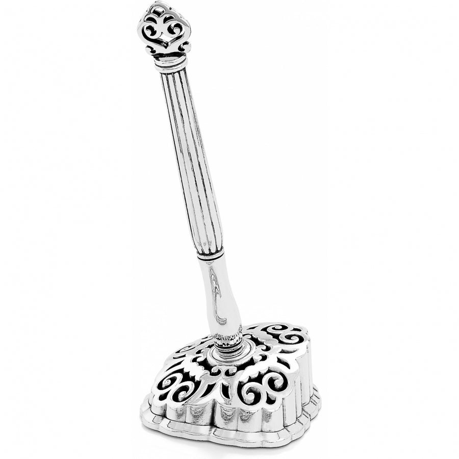 Silver plated Geneva pen set with refill-style mechanism