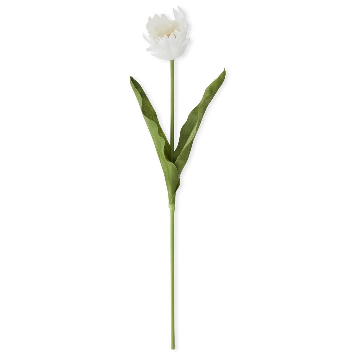 Real Touch parrot tulip artificial plant with plastic leaves in purple hue