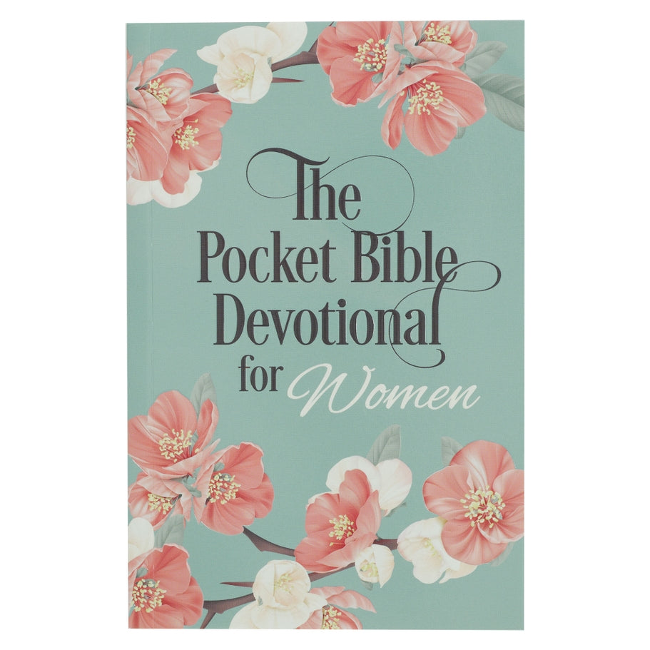 Softcover pocket Bible devotional in a neutral tone with compact dimensions.