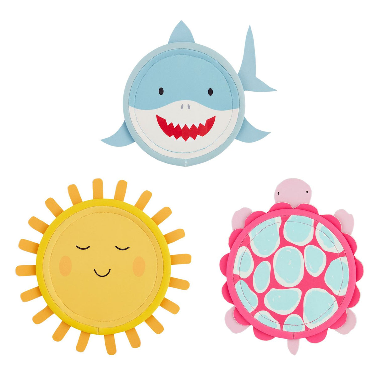 Character Flying Disc toy made of plastic with an illustrated character design on a white background.
