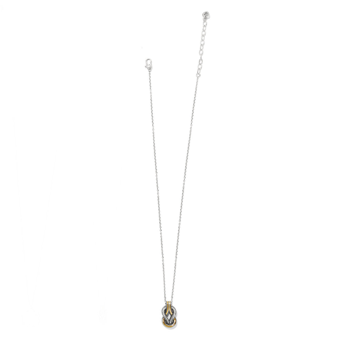 18" Interlok Harmony Two Tone Necklace