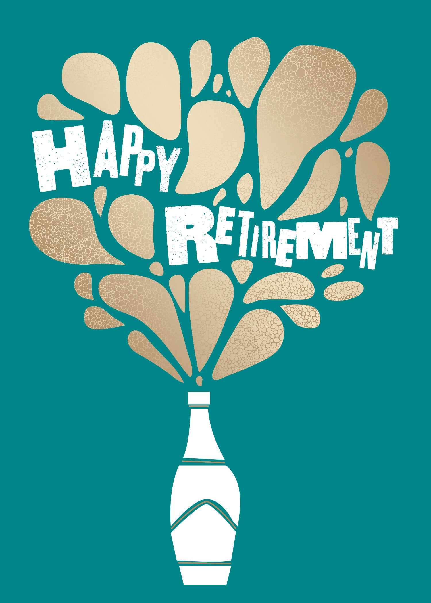 Happy Retirement greeting card with affectionate message inside