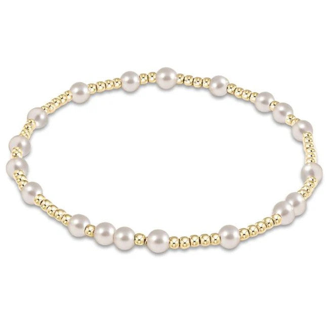 Extends Hope Unwritten 4MM Bead Bracelet - Pearl