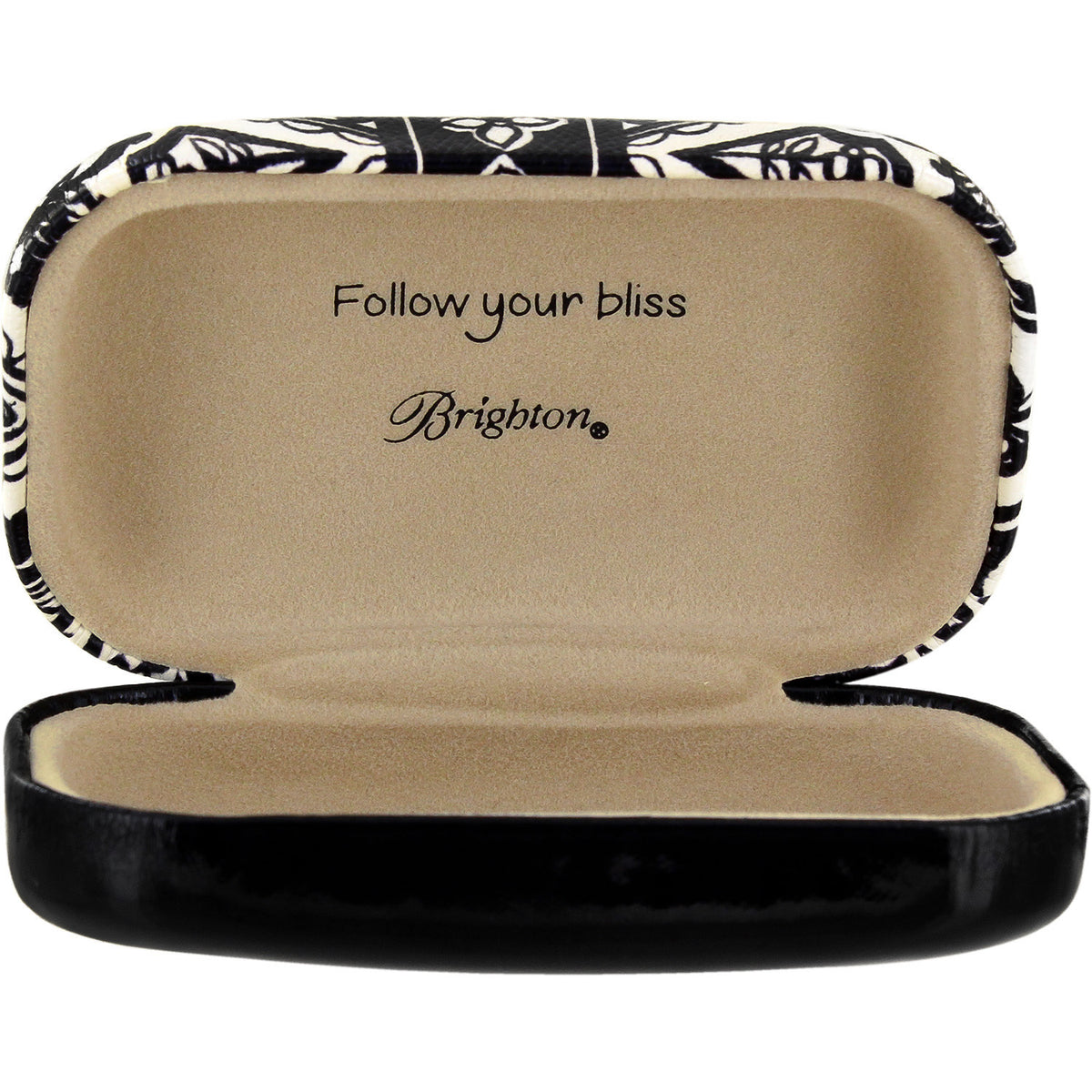 Black polyurethane mini box with white frame closure
