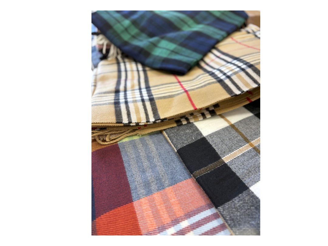 Scottish Plaid Cashmere Scarves