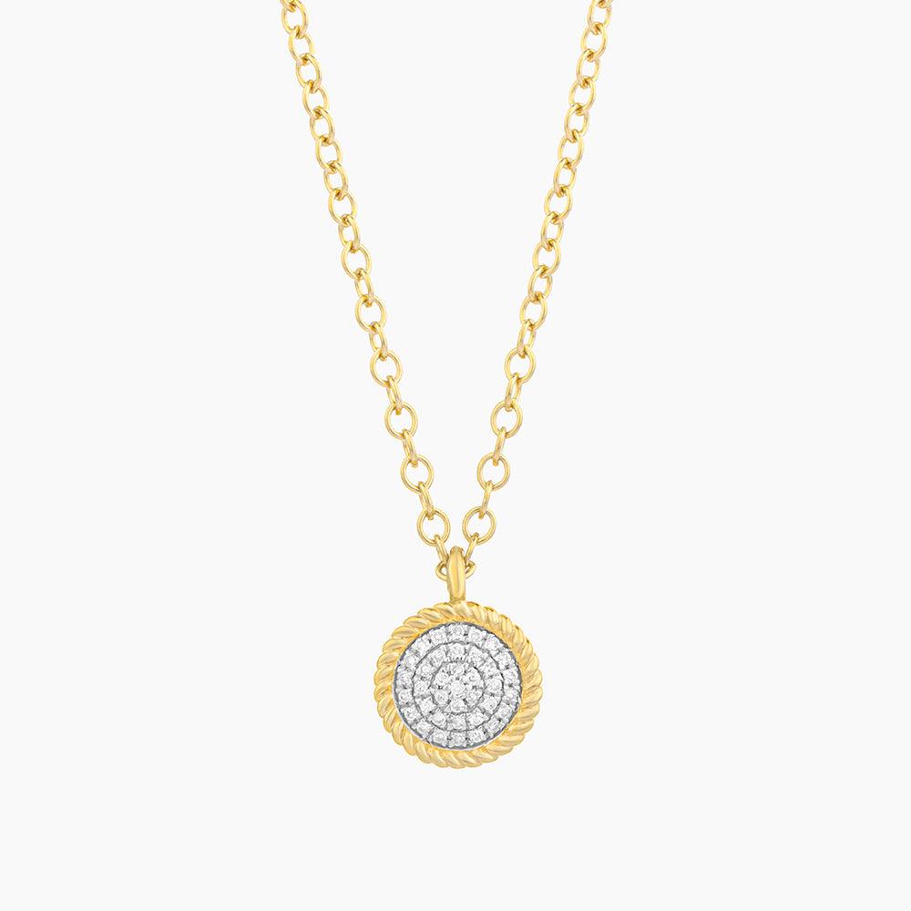 Circle Rope Pendant Necklace