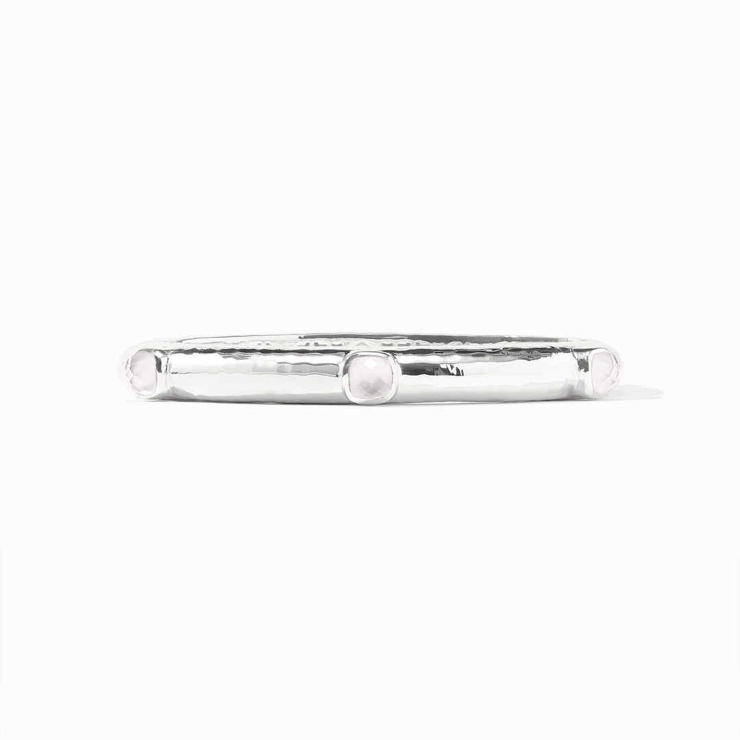 Catalina Stone Hinge Bangle Silver