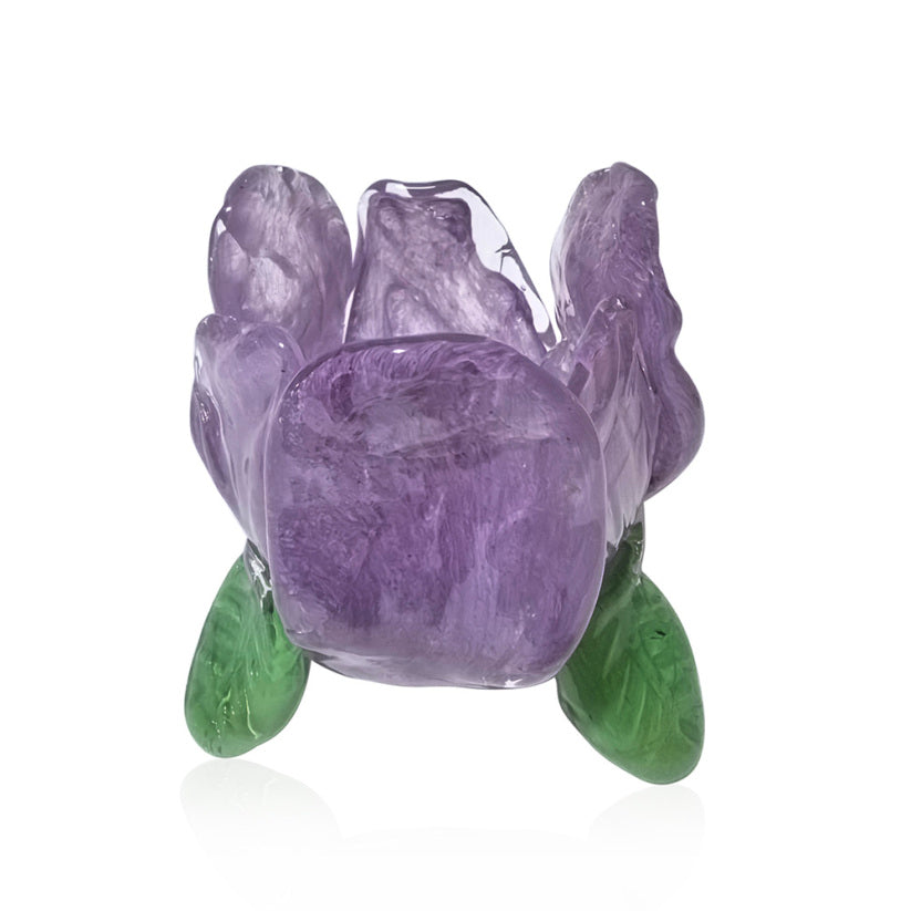 4.5-inch Easter flower decoration with a floral silhouette in pastel tones.