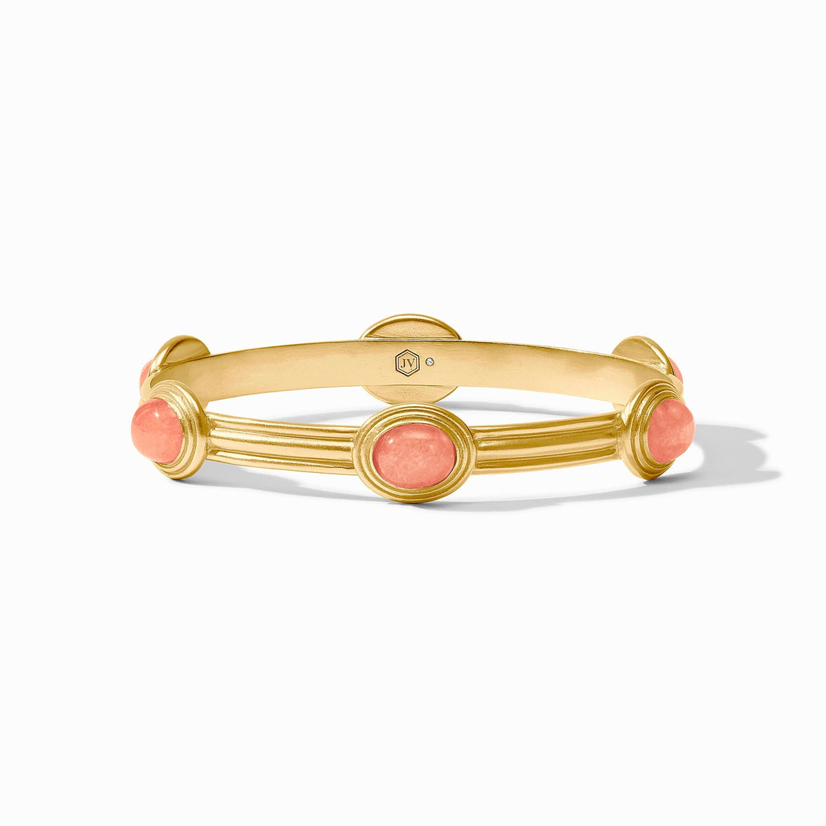 Portofino Stone bangle in jade with a smooth stone band.