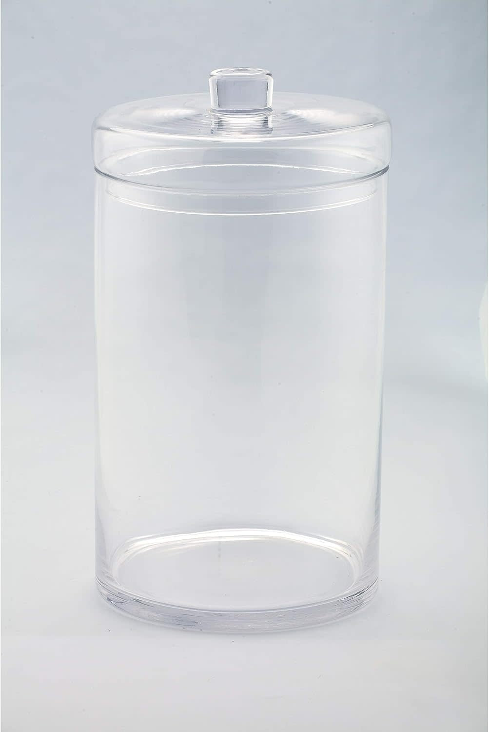 D8-inch decorative jar with lid in matte finish