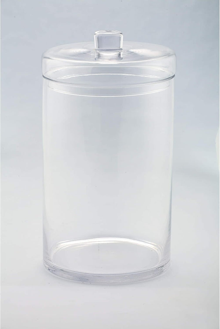 D8-inch decorative jar with lid in matte finish