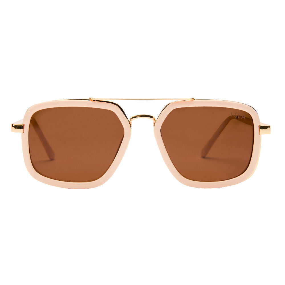 Cruz sunglasses with polarized lenses in a sleek sporty black frame featuring full UV protection.