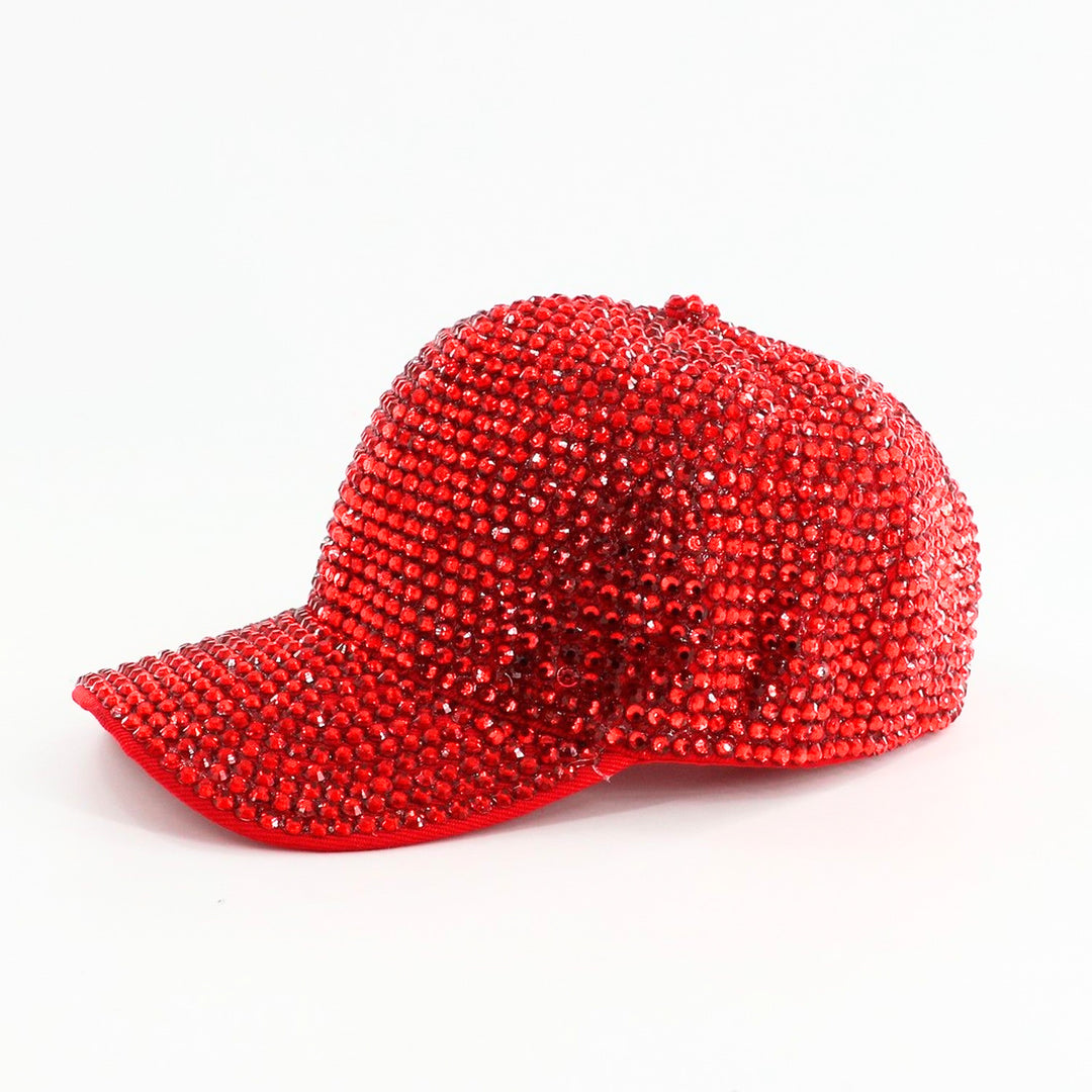 Red Bling Baseball Cap