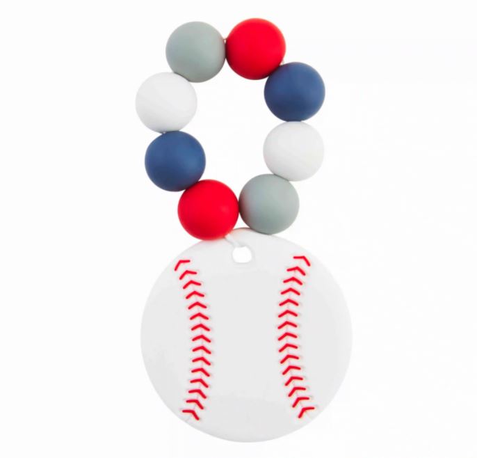 Baseball Silicone Teether