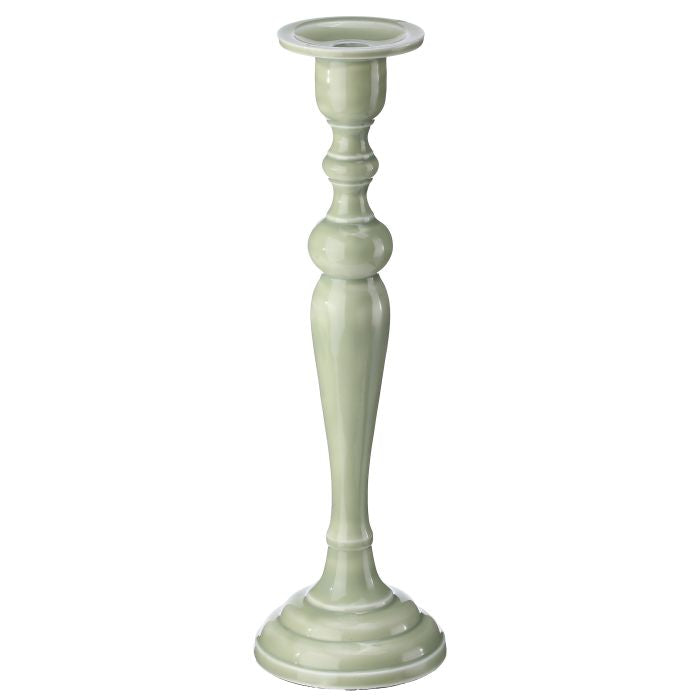 15” Mtl Enamel Candlestick