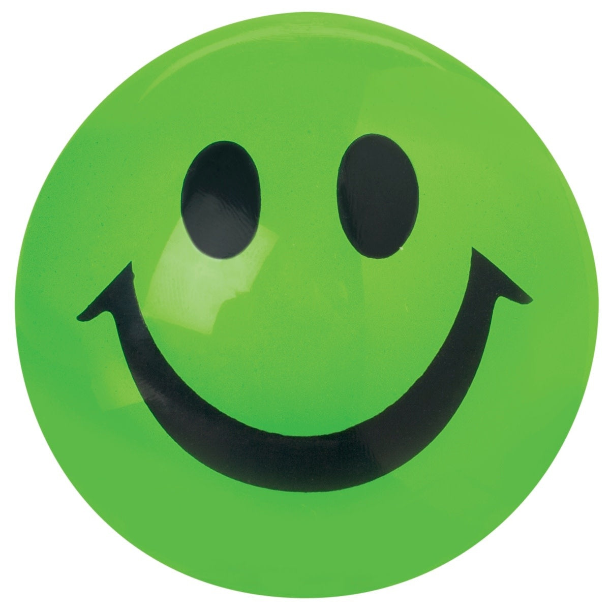 Toysmith Light Up Happy Ball with multicolored flashing lights on a smooth spherical surface