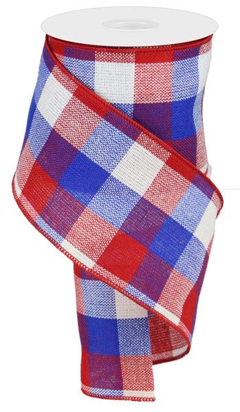 4" x 10yd Check Ribbon