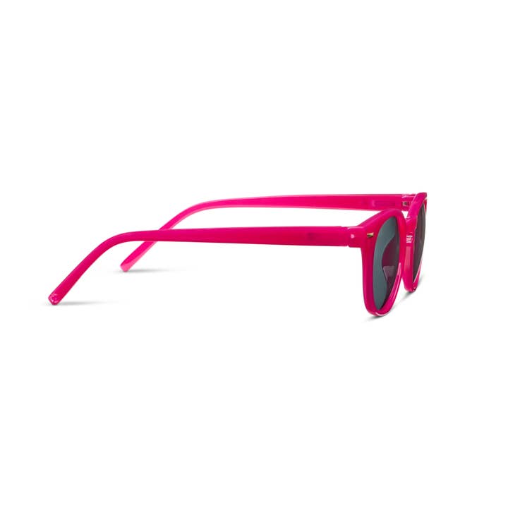 Boho Reading Sun sunglasses with polycarbonate frames in teal smoke lenses featuring spring hinges and UV400 protection.