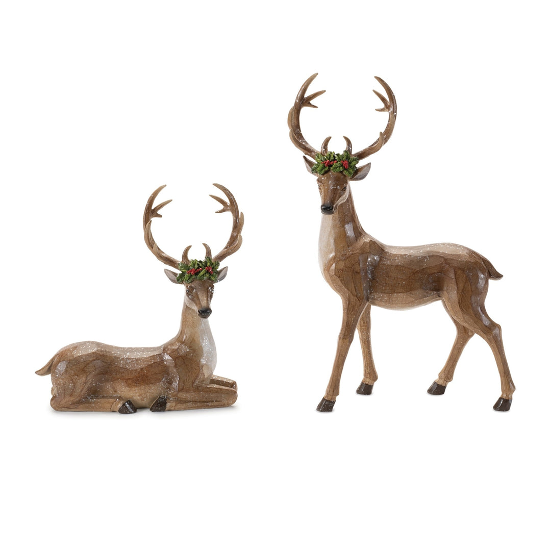 Deer with Holly