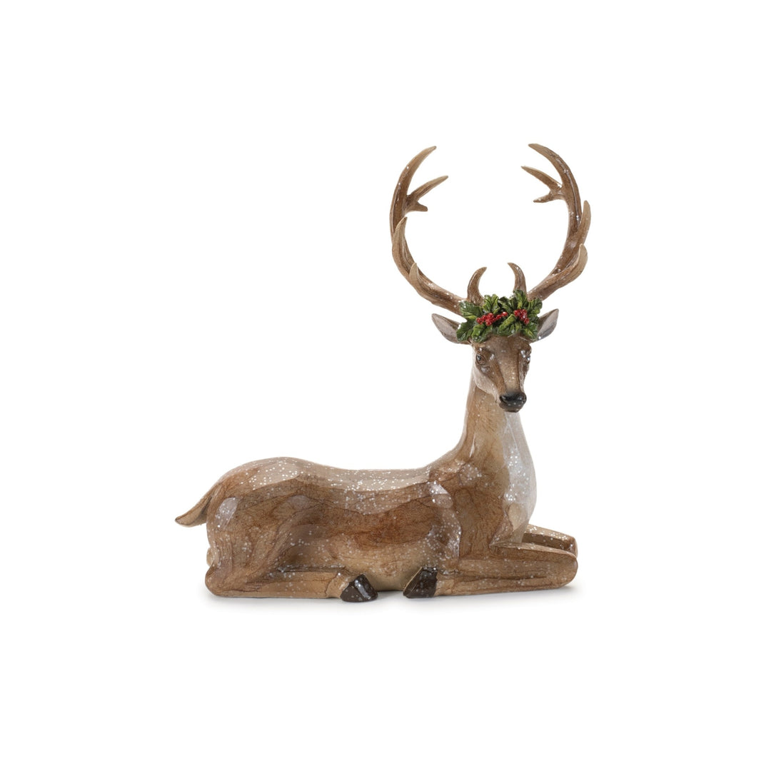Deer with Holly