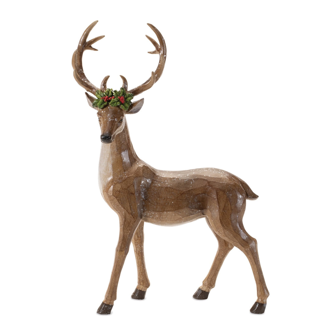 Deer with Holly