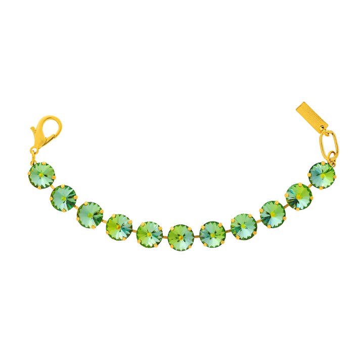 Antique gold plated brass Croatia bracelet with high-quality crystals