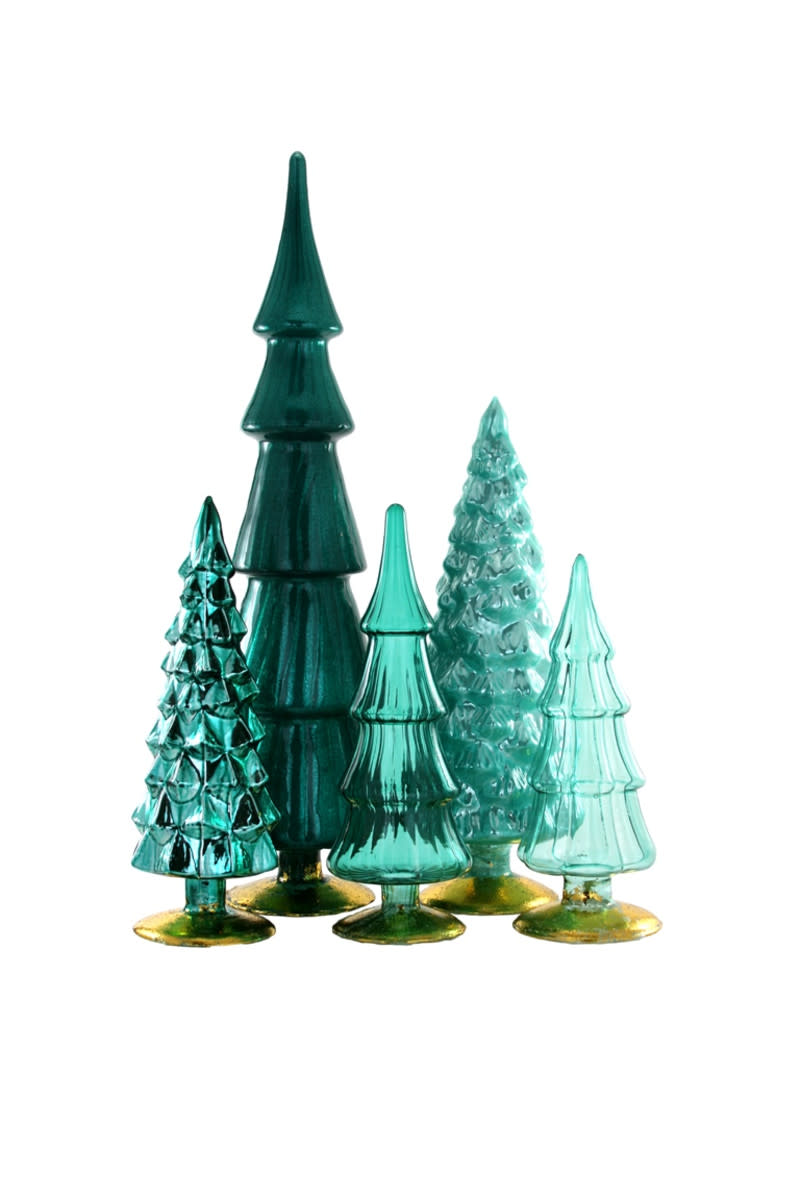 Glass Hue Tree decorative item with a natural tree-like silhouette.