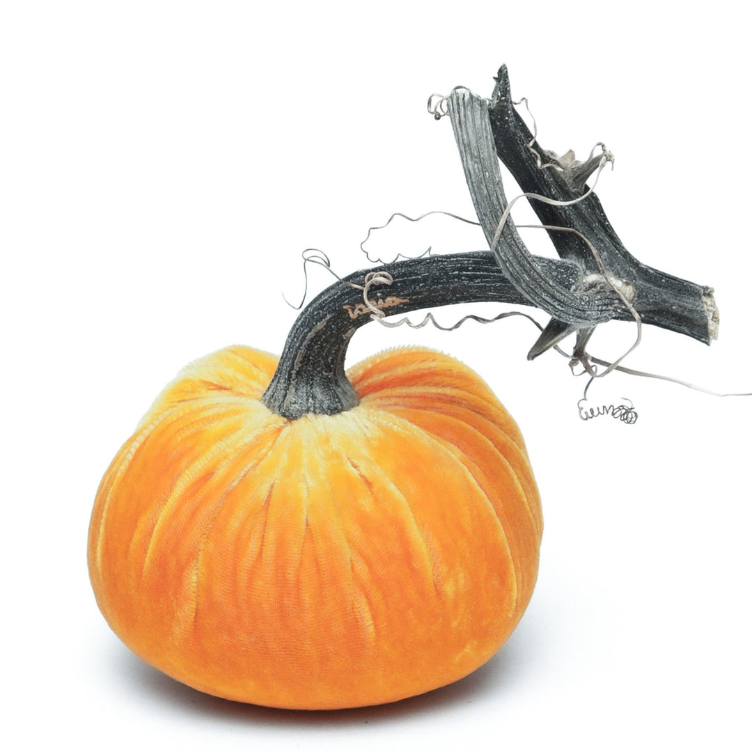 4" Velvet Pumpkin