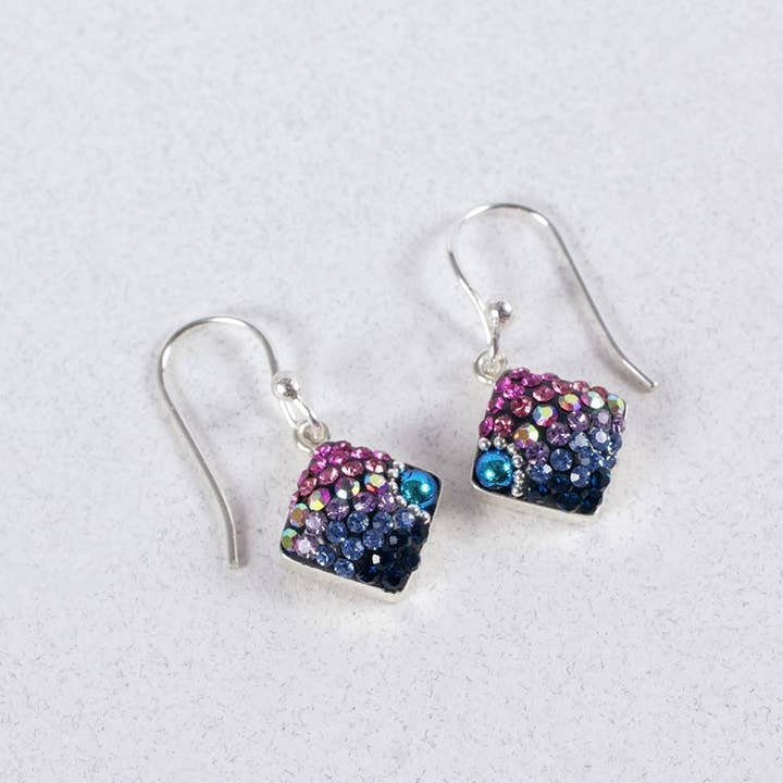 Diamond Shaped Drop Earrings