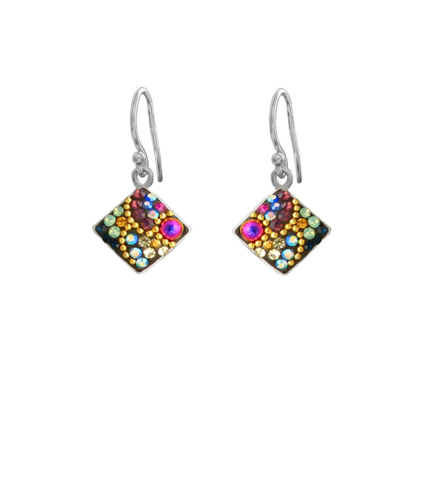 Diamond Shaped Drop Earrings