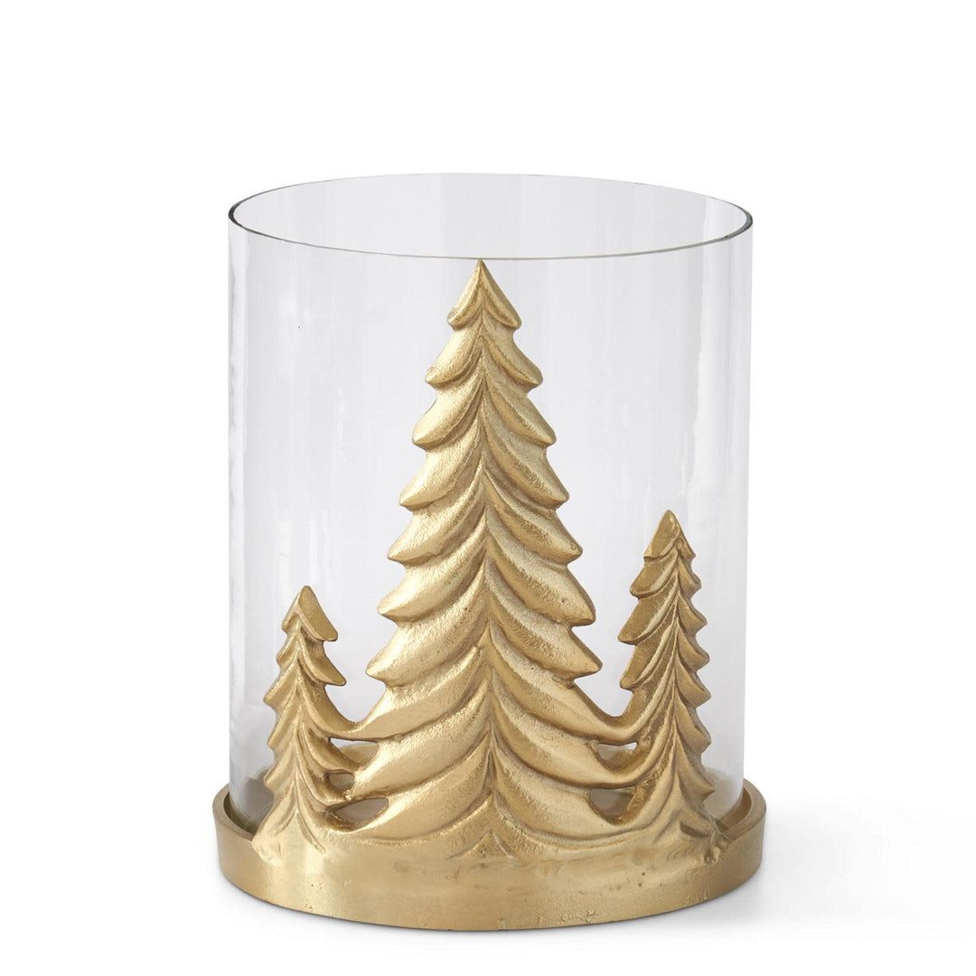 Gold Metal Christmas Tree Hurricanes
