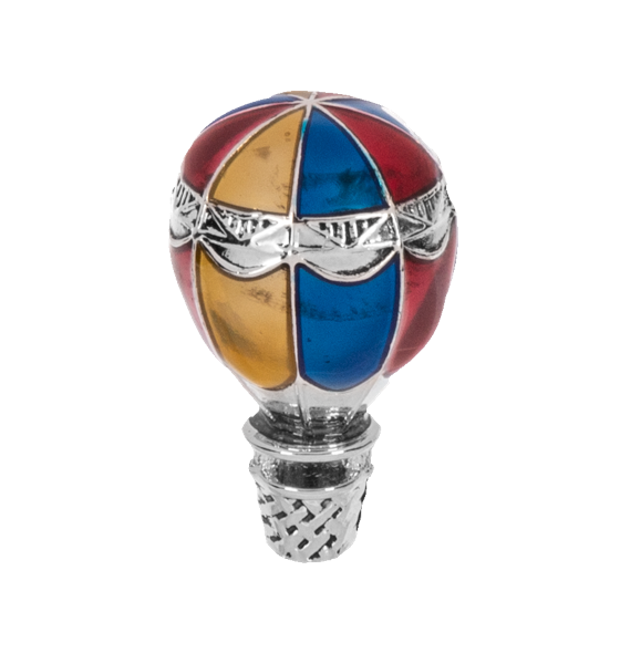 Silver zinc charm shaped like a whimsical cloud with swirling details.