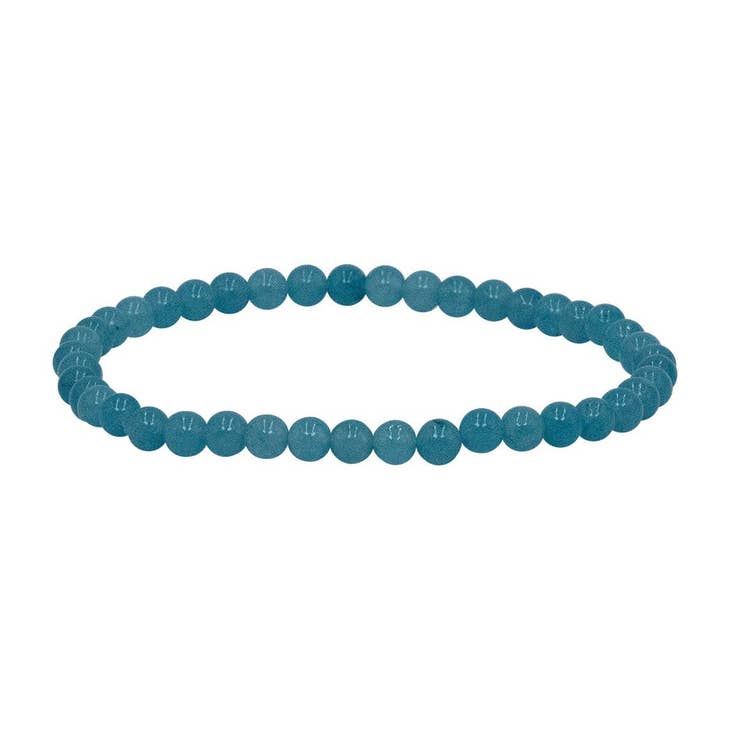 Mini Gemstone Bracelet featuring a classic beaded design with small gemstones in neutral tones.