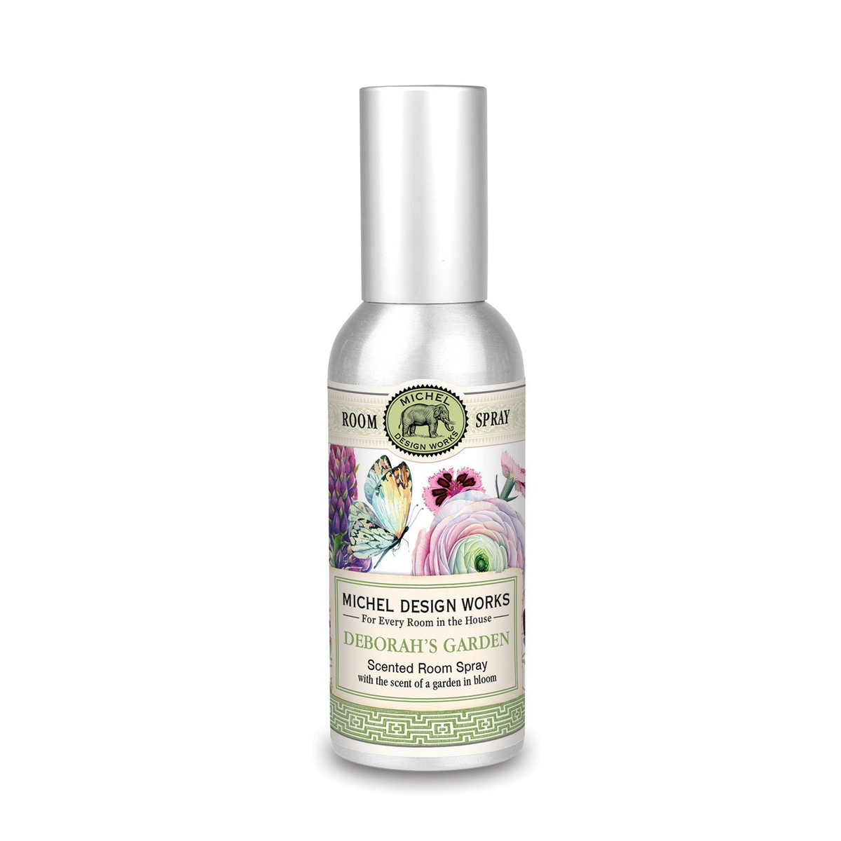 Bottle of room spray with a pump dispenser