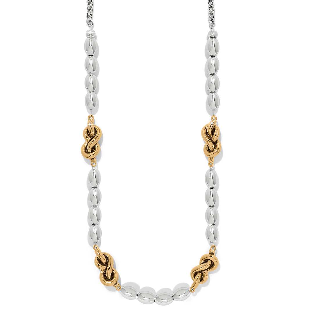 Interlok Single Knot Drops Collar Necklace