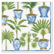 Pack of Caspari triple-ply luncheon napkins featuring museum artwork printed in Germany.