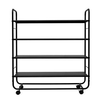 Metal 4-Tier Cart on Casters