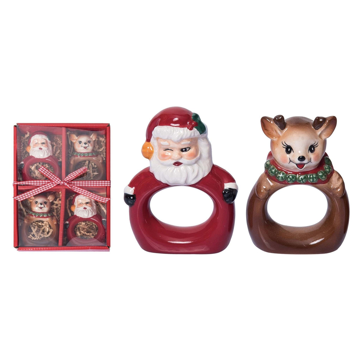 Dol vintage napkin ring made from dolomite stone with a natural earthy tone and smooth rounded silhouette.