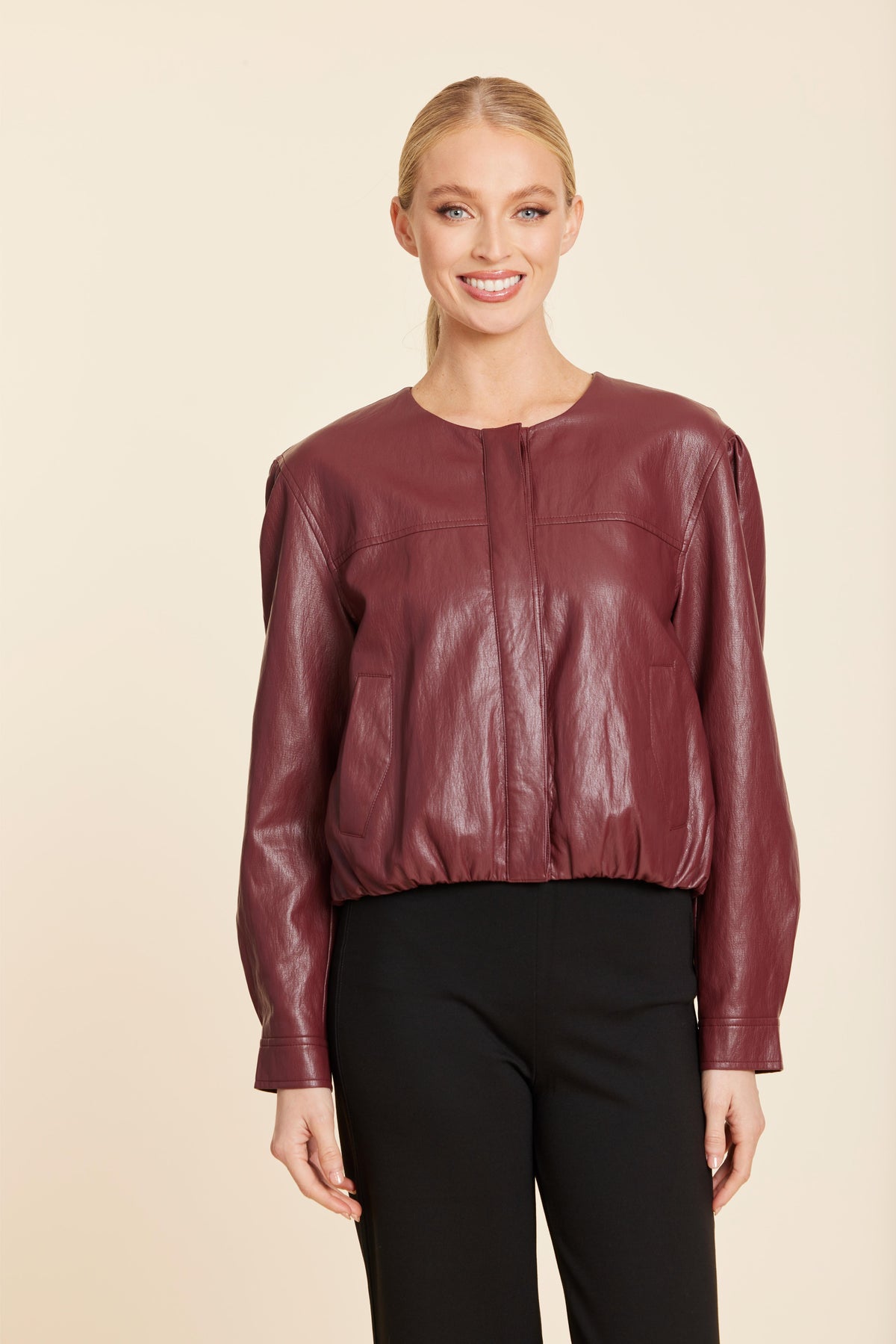 Dolce Cabo Burgundy Avery jacket